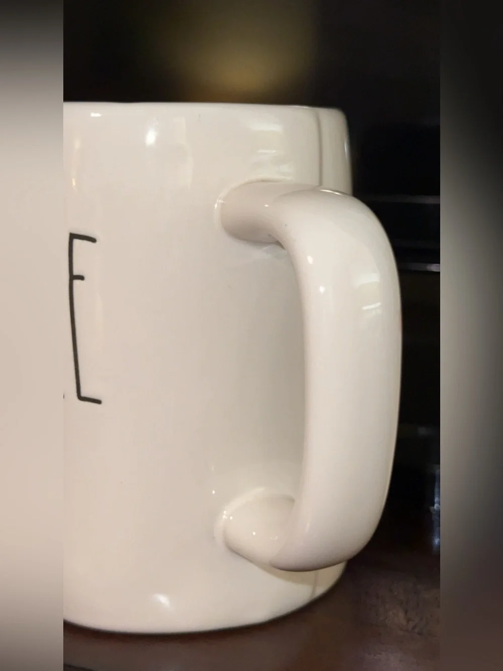 Rae Dunn scented CANDLE ceramic white VANILLA COFFEE 14.8 mug cup